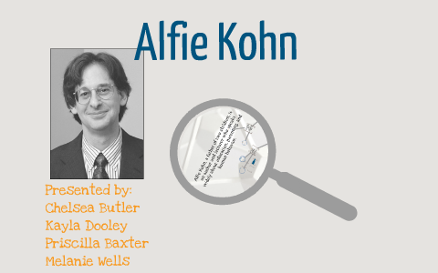 Alfie Kohn by Priscilla Baxter