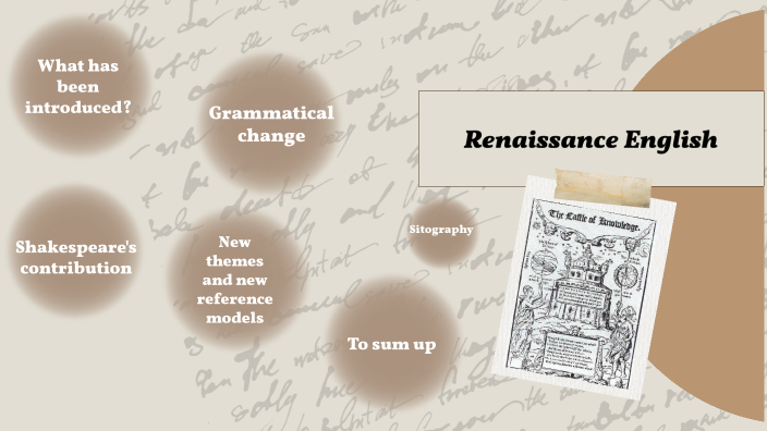 Renaissance English by Serena Bolzan on Prezi