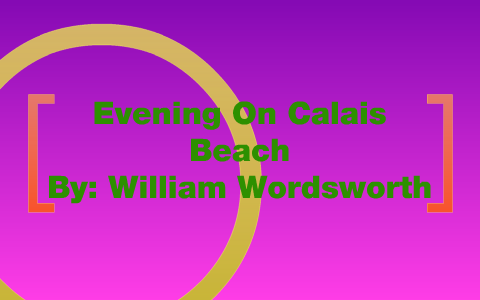 evening on calais beach