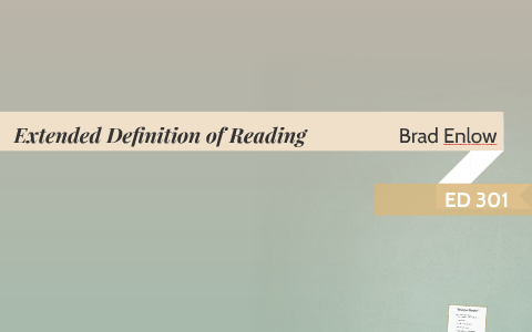 the definition of reading