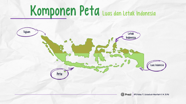 Komponen Peta  Letak  Indonesia  by Hanifah Khoiriyyah Huda