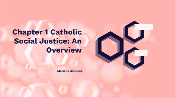 Chapter 1 Catholic Social Justice: An Overview By Mariana Jimenez