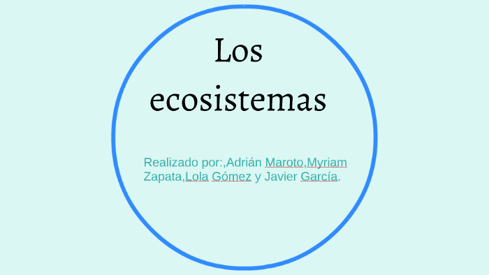 Los ecosistemas by on Prezi