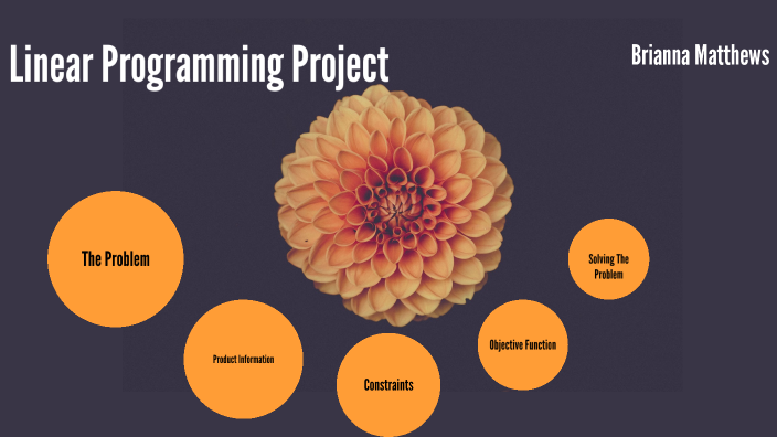 Linear Programming Project - Brianna Matthews by Brianna M on Prezi
