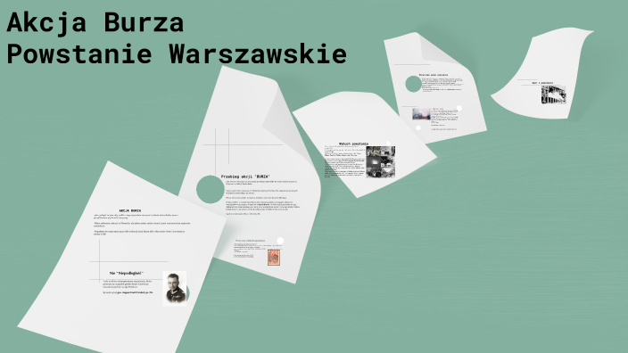 Akcja Burza I Powstanie Warszawskie Notatka prezi.com