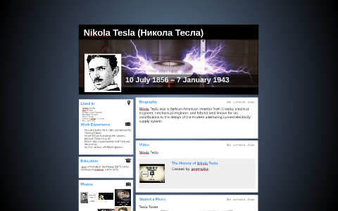 Nikola Tesla by on Prezi