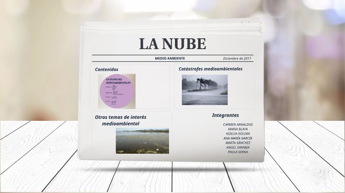 La Nube (MEDIO AMBIENTE) by Paula Serna Martínez on Prezi