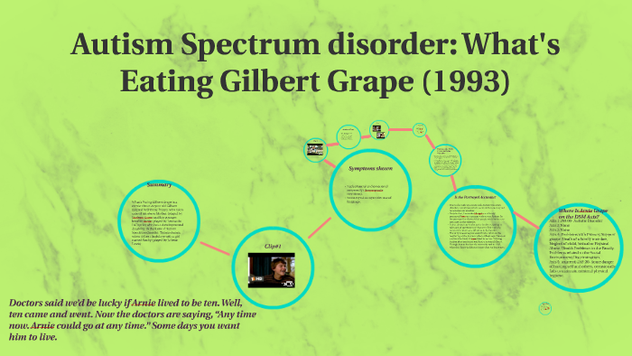 What type of autism does arnie have in Gilbert Grape?