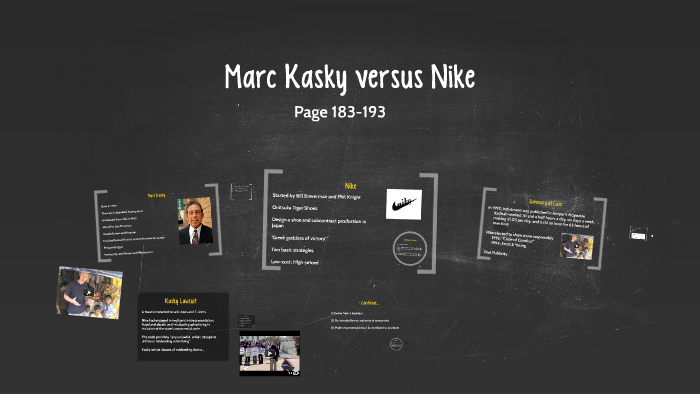mejilla probabilidad Consejos Marc Kasky versus Nike by Jacqueline Galvan