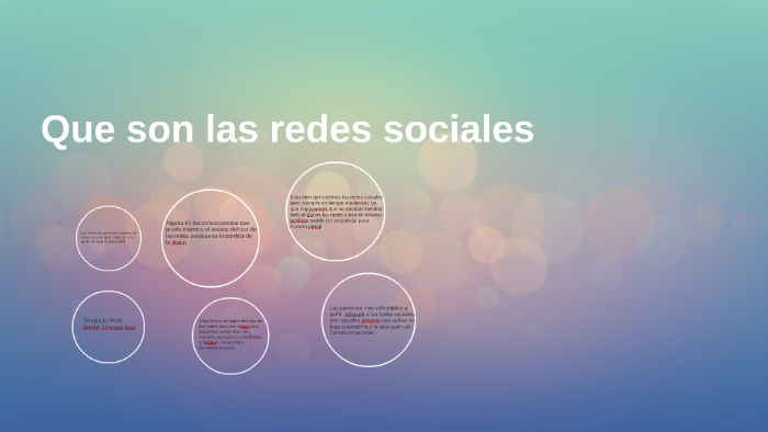 Que son las redes sociales by Steven Ocampo Ruiz on Prezi