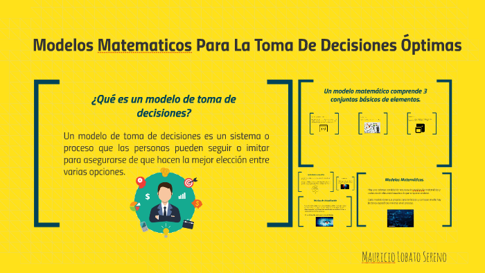 Modelos Matematicos Para La Toma De Decisiones óptimas By Mauricio ...