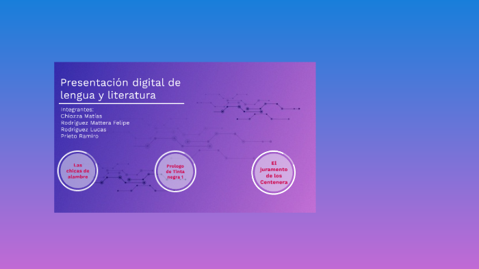 Presentación digital de lengua y literatura by Matías Chiozza on Prezi