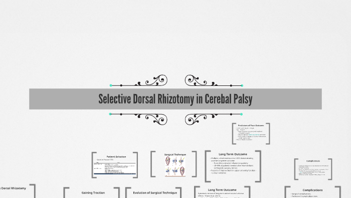 Selective Dorsal Rhizotomy in Cerebal Palsy by Salma Remtulla on Prezi