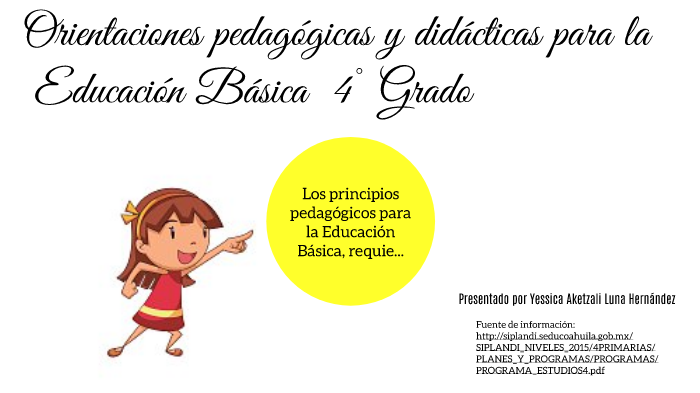 Orientaciones Pedagógicas Y Didácticas 4° Grado By Yessica Luna ...