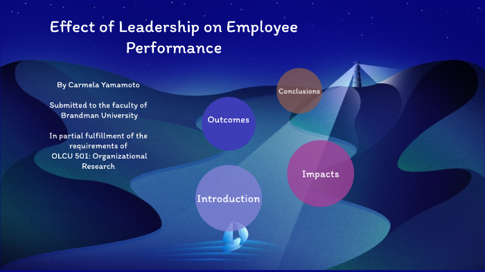 Effect of Leadership on Employee Performance by Carmela Yamamoto on Prezi