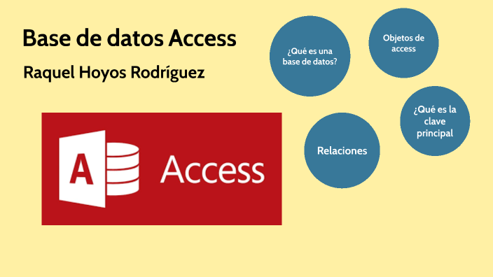 Base de datos Acess by Raquel Hoyos on Prezi