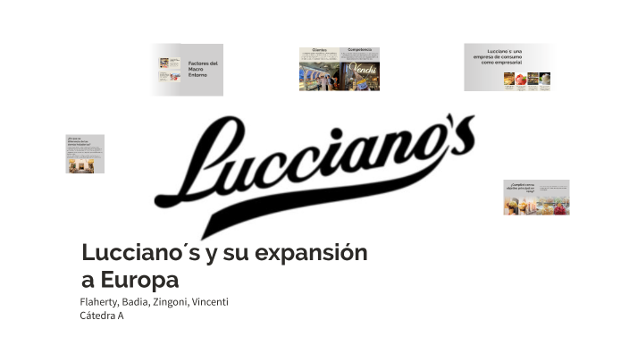 Estrategias de Marketing para Lucciano's by Juan Pablo Vincenti on Prezi
