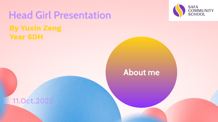 Head Girl Presentation by Signa Zeng on Prezi