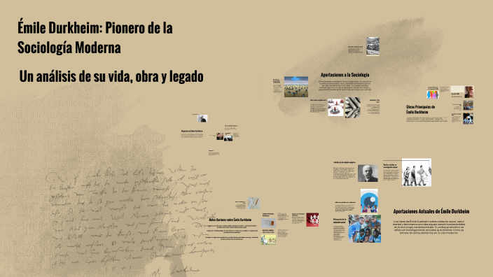 Émile Durkheim: Pionero de la Sociología Moderna by Diego Cordoba on Prezi