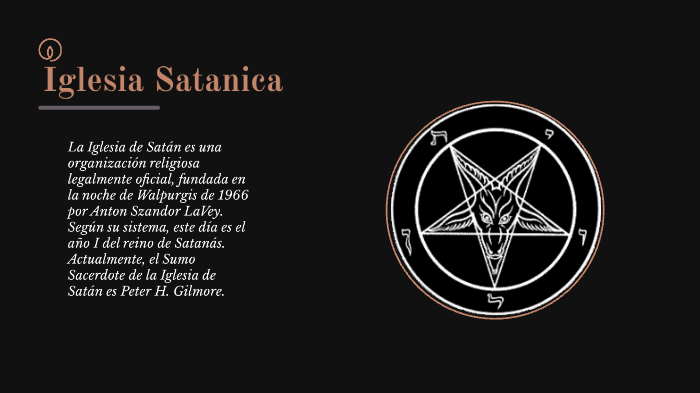 Iglesia Satanica By Anthony Romero