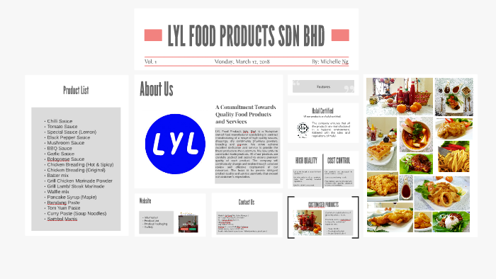 Lyl Food Products Sdn Bhd By Michelle Ng