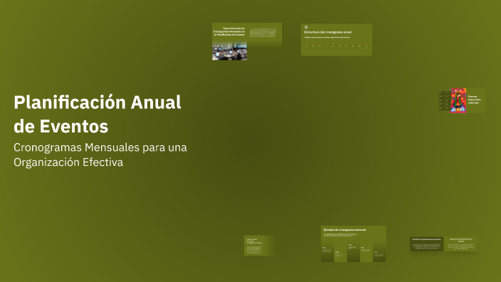 Planificación Anual de Eventos by Miri Muñoz on Prezi
