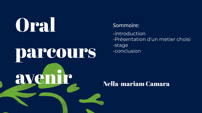 comment présenter son parcours professionnel à l oral