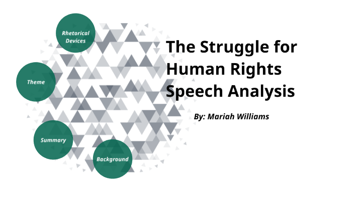 The Struggle For Human Rights Speech