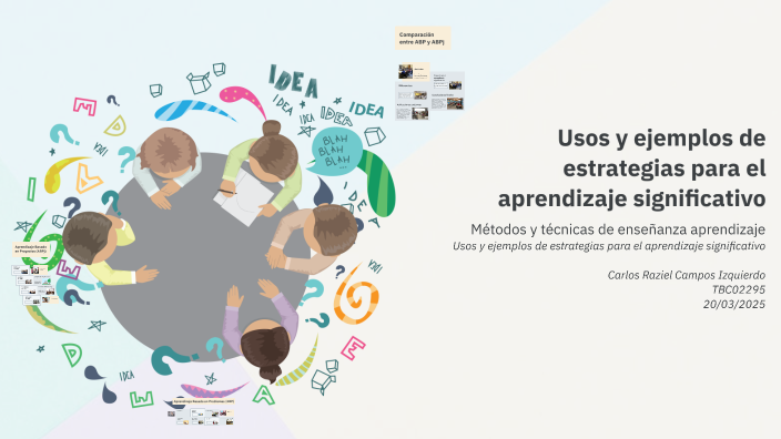 Usos y ejemplos de estrategias para el aprendizaje significativo by ...