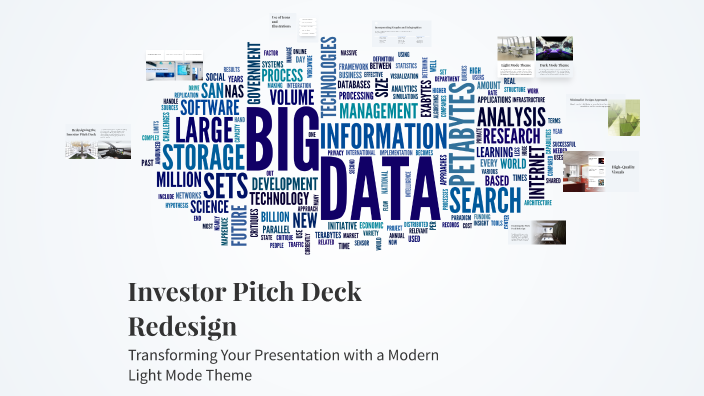 Investor Pitch Deck Redesign by john smith on Prezi