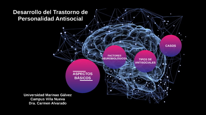 Desarrollo del Trastorno de Personalidad Antisocial by Carmen Alvarado ...