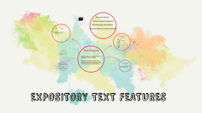 expository informative text language features