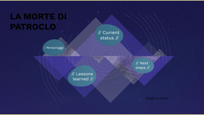 LA MORTE DI PATROCLO by luca greggio on Prezi