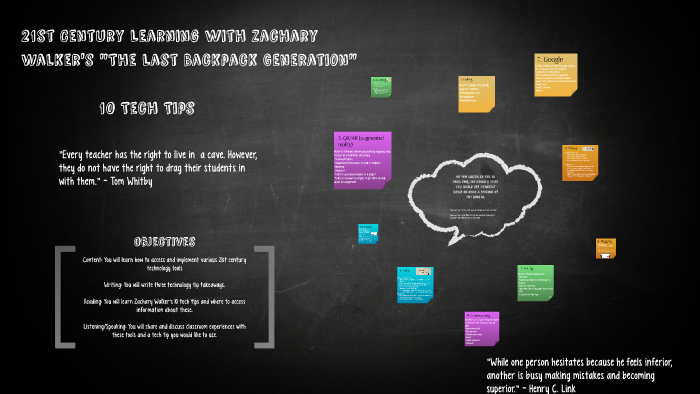 21st Century Tech Tools presentation with Zachary Walker's The Last ...