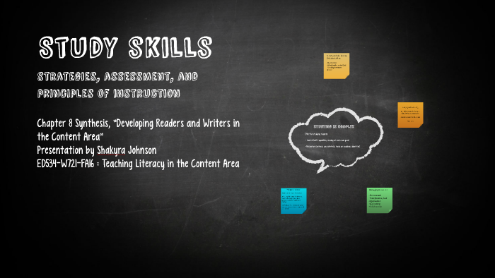 Study skills by Shakyra Johnson on Prezi