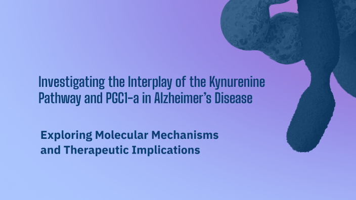 Investigating the Interplay of the Kynurenine Pathway and PGC1-a in ...