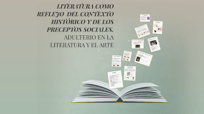 LITERATURA COMO REFLEJO DEL CONTEXTO HISTÓRICO Y DE LOS PRE by Lucía