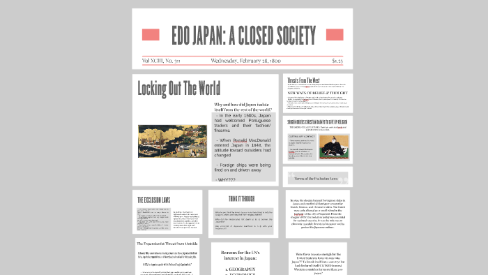 Edo Japan A Closed Society By Kelsey Huculak On Prezi