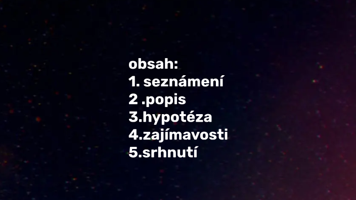 černá díra by Lukáš Kulka on Prezi