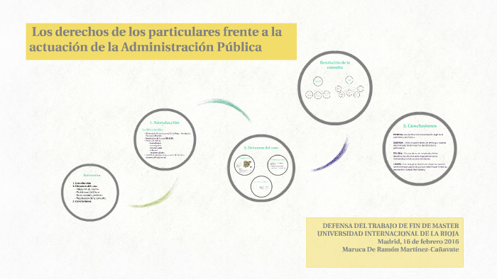 LOS DERECHOS DE LOS PARTICULARES FRENTE A LA ACTUACION DE LA by Maruca