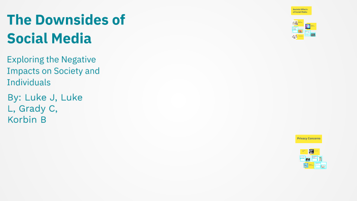 The Downsides of Social Media by Luke Lignell on Prezi