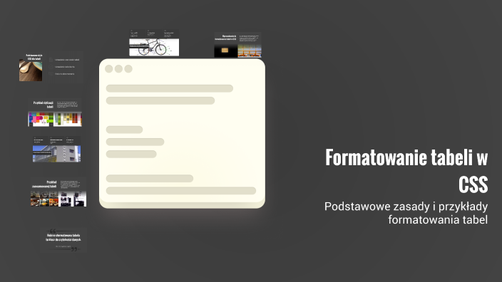 Formatowanie tabeli w CSS by Bombo Clat on Prezi