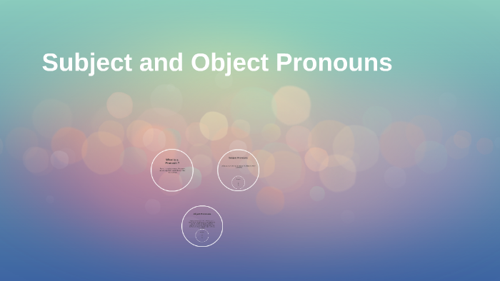 Subject and Object Pronouns by lydia geleta on Prezi