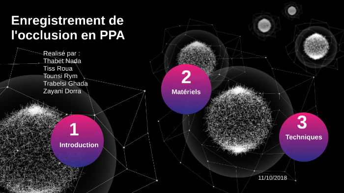 Enregistrement de l'occlusion