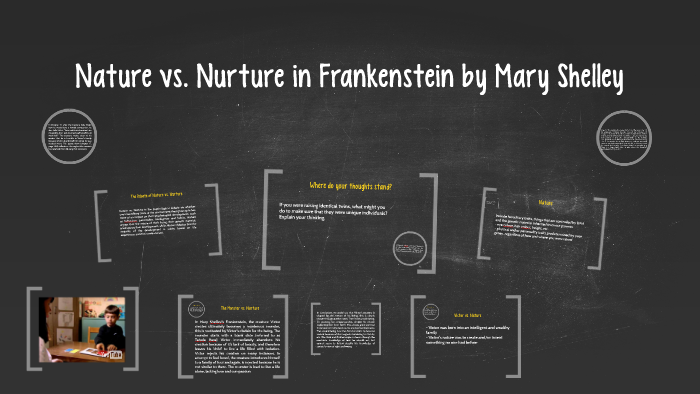 frankenstein nature vs nurture thesis