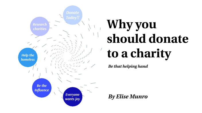 Why You Should Donate To A Charity By Elise Munro On Prezi 