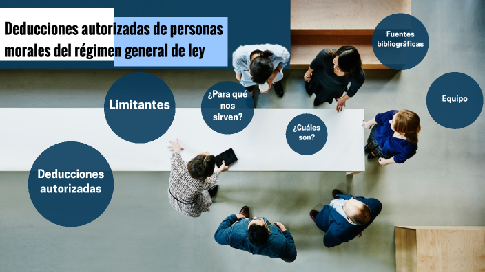 Deducciones autorizadas de personas morales del régimen general de ley