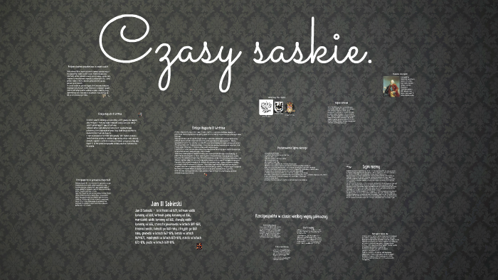 Czasy saskie by Jula Michalska on Prezi
