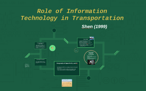 Role Of Information Technology In Transportation By Lauren Simcic