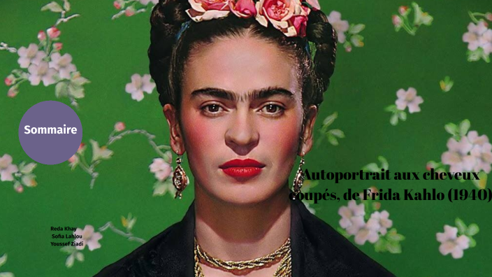 Autoportrait aux cheveux coupés, de Frida Kahlo (1940) by Sofia Lahlou ...